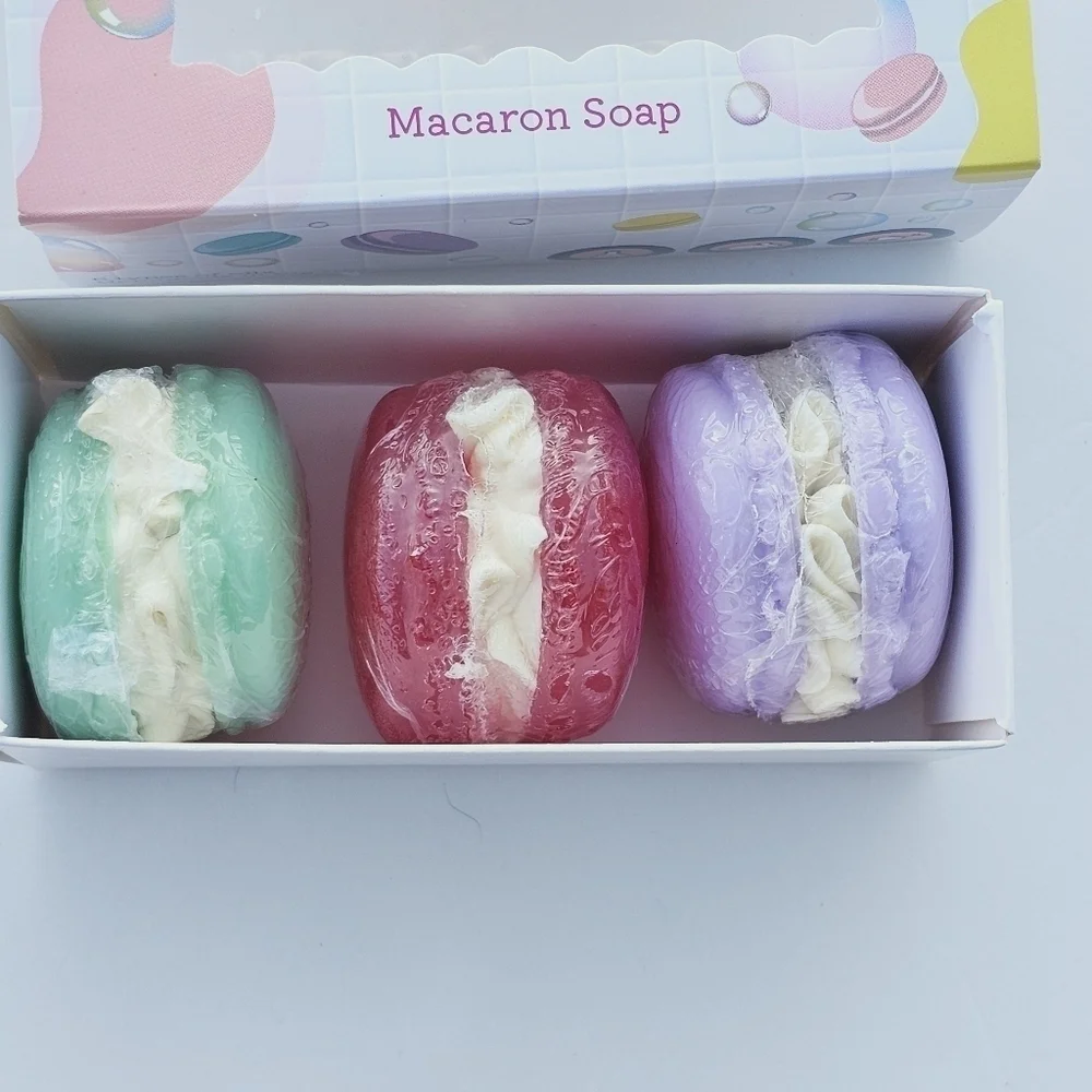 OlliePop macaroni soap 3 piece gift set